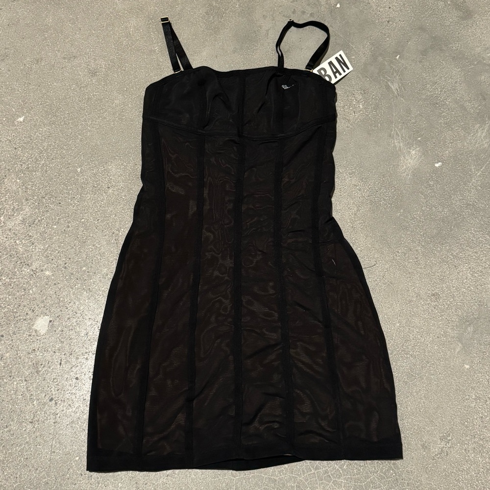 Black urban outfitters bari corset dress